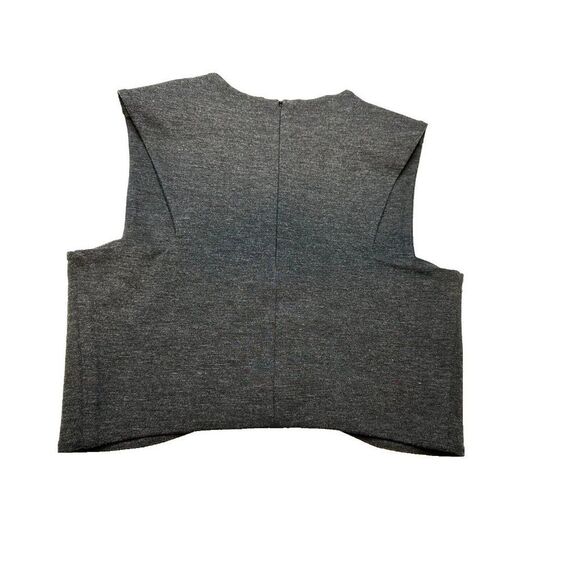 Aritiza Talula Grey Cropped Top With Zipper Small - Picture 2 of 6
